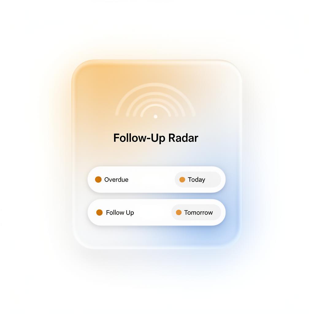 Follow-Up Radar console preview